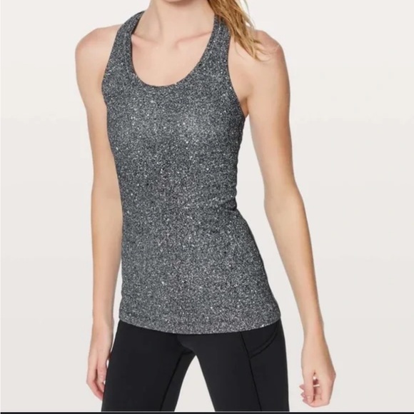Lululemon speckled Cool Racerback Nulu. Size 6 - Picture 1 of 6